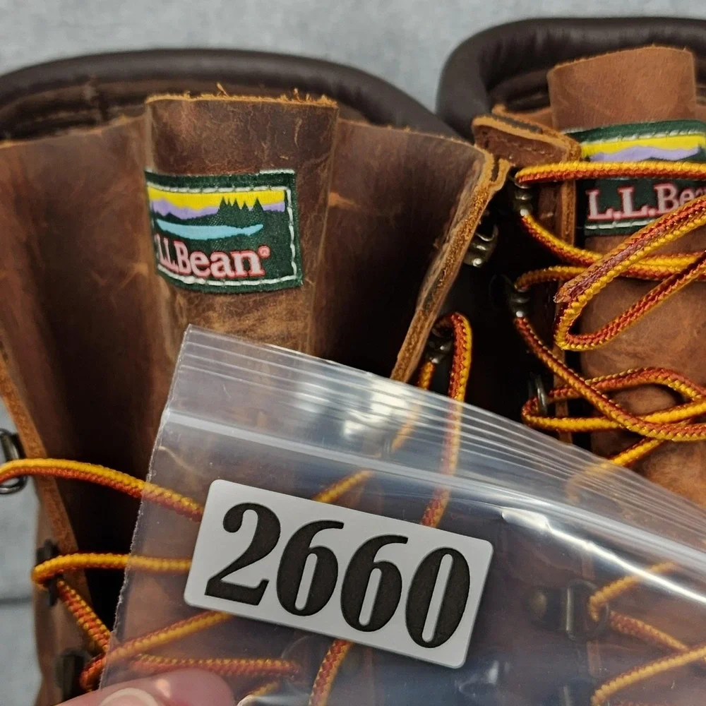 L.L.Bean Bean Boots Womens Size 8 Brown Leather Gore-Tex Waterproof Made in USA